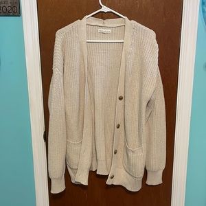 Beige Aeropostale knit Cardigan with buttons Size:M